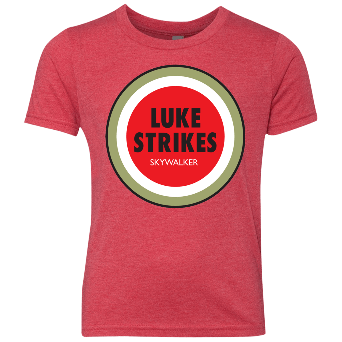 T-Shirts Vintage Red / YXS Luke Strikes Youth Triblend T-Shirt