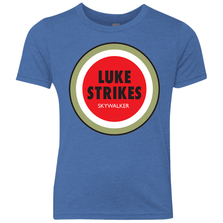 T-Shirts Vintage Royal / YXS Luke Strikes Youth Triblend T-Shirt