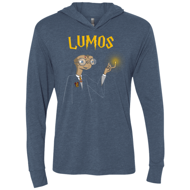 T-Shirts Indigo / X-Small Lumos Triblend Long Sleeve Hoodie Tee