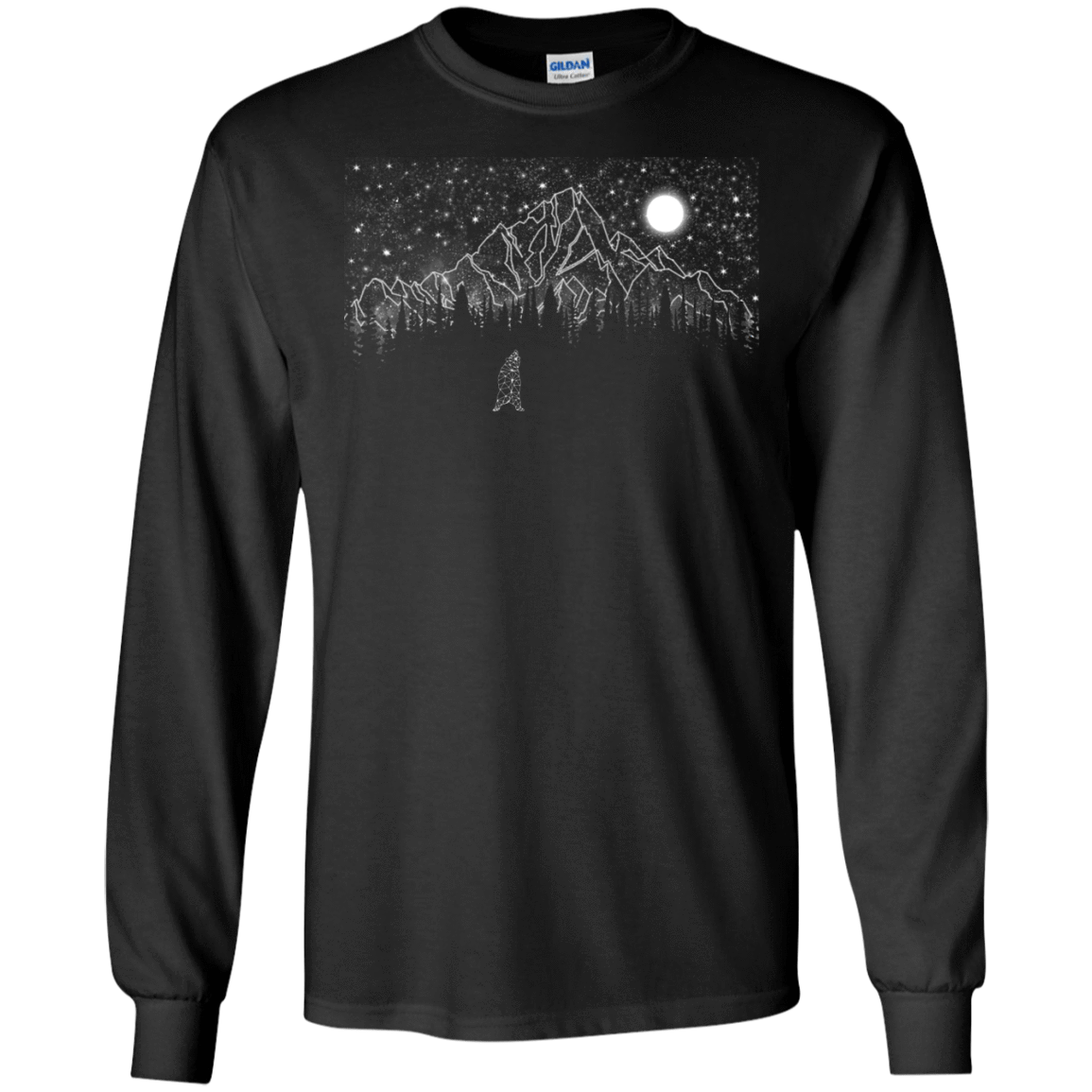 T-Shirts Black / S Lurking in The Night Men's Long Sleeve T-Shirt