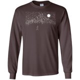 T-Shirts Dark Chocolate / S Lurking in The Night Men's Long Sleeve T-Shirt