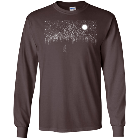 T-Shirts Dark Chocolate / S Lurking in The Night Men's Long Sleeve T-Shirt