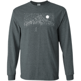 T-Shirts Dark Heather / S Lurking in The Night Men's Long Sleeve T-Shirt