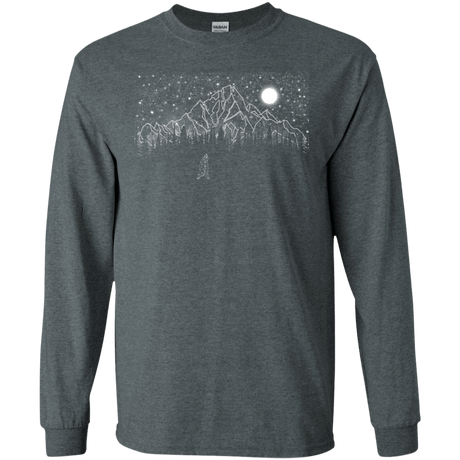 T-Shirts Dark Heather / S Lurking in The Night Men's Long Sleeve T-Shirt