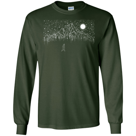 T-Shirts Forest Green / S Lurking in The Night Men's Long Sleeve T-Shirt