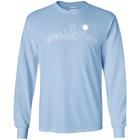 T-Shirts Light Blue / S Lurking in The Night Men's Long Sleeve T-Shirt