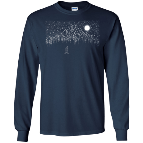 T-Shirts Navy / S Lurking in The Night Men's Long Sleeve T-Shirt