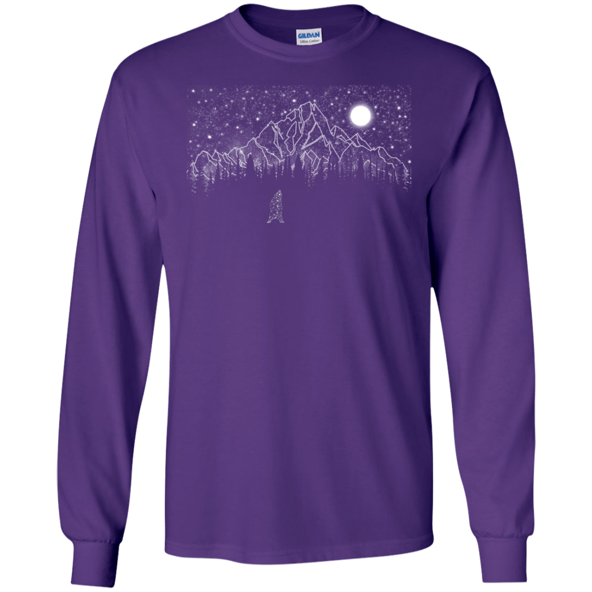 T-Shirts Purple / S Lurking in The Night Men's Long Sleeve T-Shirt