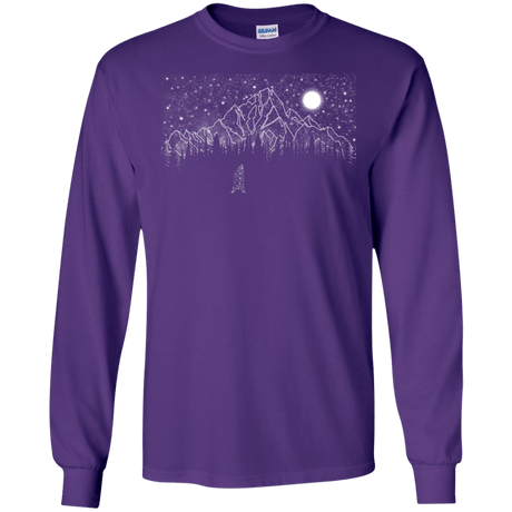 T-Shirts Purple / S Lurking in The Night Men's Long Sleeve T-Shirt