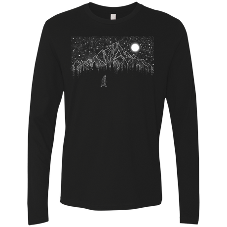 T-Shirts Black / S Lurking in The Night Men's Premium Long Sleeve