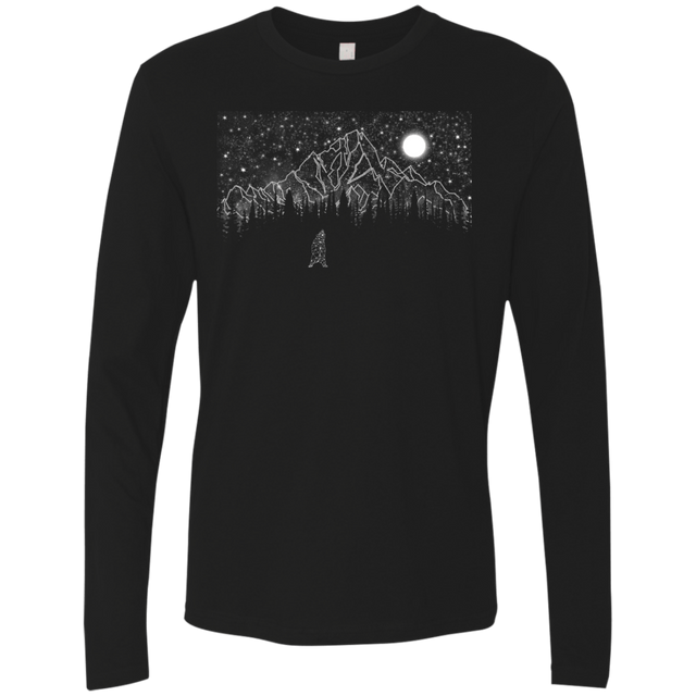T-Shirts Black / S Lurking in The Night Men's Premium Long Sleeve