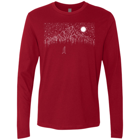 T-Shirts Cardinal / S Lurking in The Night Men's Premium Long Sleeve