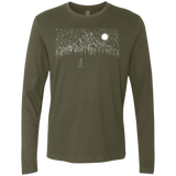 T-Shirts Military Green / S Lurking in The Night Men's Premium Long Sleeve