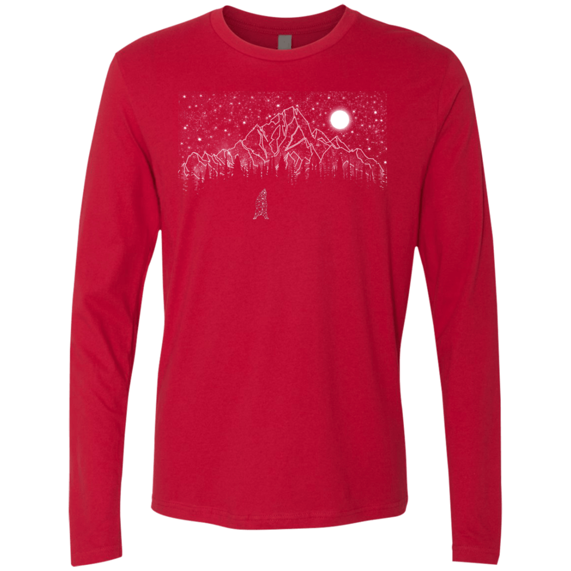T-Shirts Red / S Lurking in The Night Men's Premium Long Sleeve