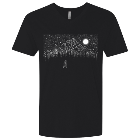 T-Shirts Black / X-Small Lurking in The Night Men's Premium V-Neck