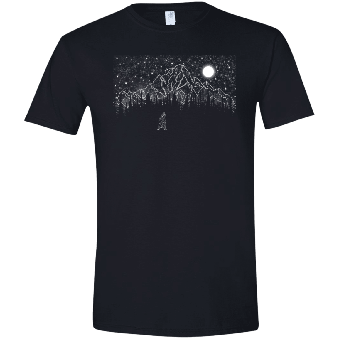 T-Shirts Black / X-Small Lurking in The Night Men's Semi-Fitted Softstyle