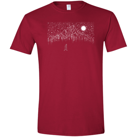 T-Shirts Cardinal Red / S Lurking in The Night Men's Semi-Fitted Softstyle