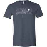 T-Shirts Heather Navy / S Lurking in The Night Men's Semi-Fitted Softstyle