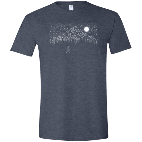 T-Shirts Heather Navy / S Lurking in The Night Men's Semi-Fitted Softstyle