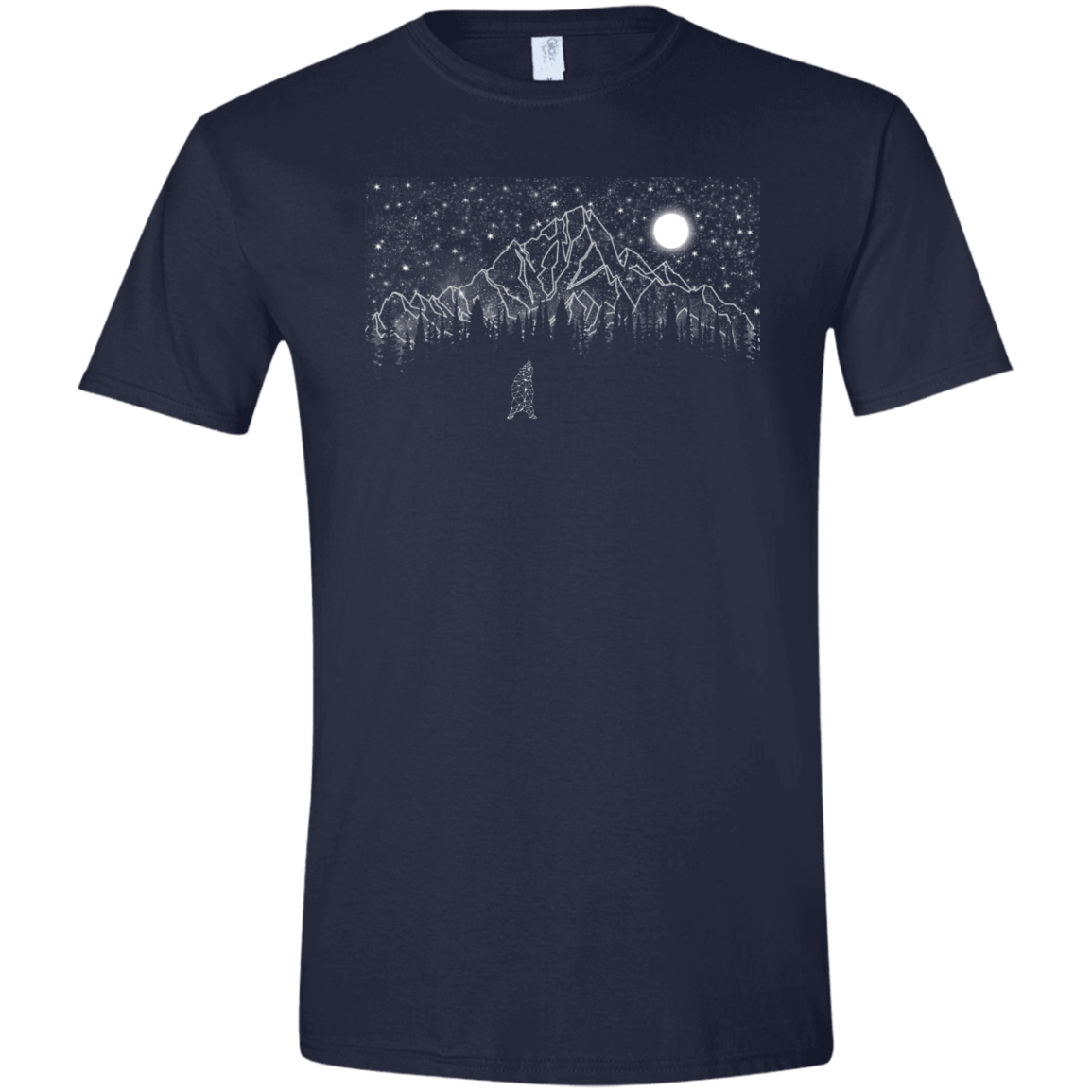 T-Shirts Navy / X-Small Lurking in The Night Men's Semi-Fitted Softstyle