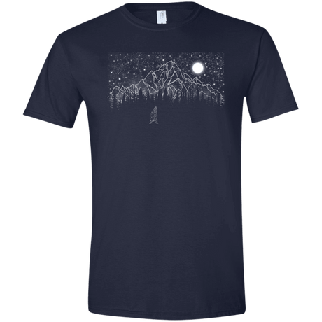 T-Shirts Navy / X-Small Lurking in The Night Men's Semi-Fitted Softstyle