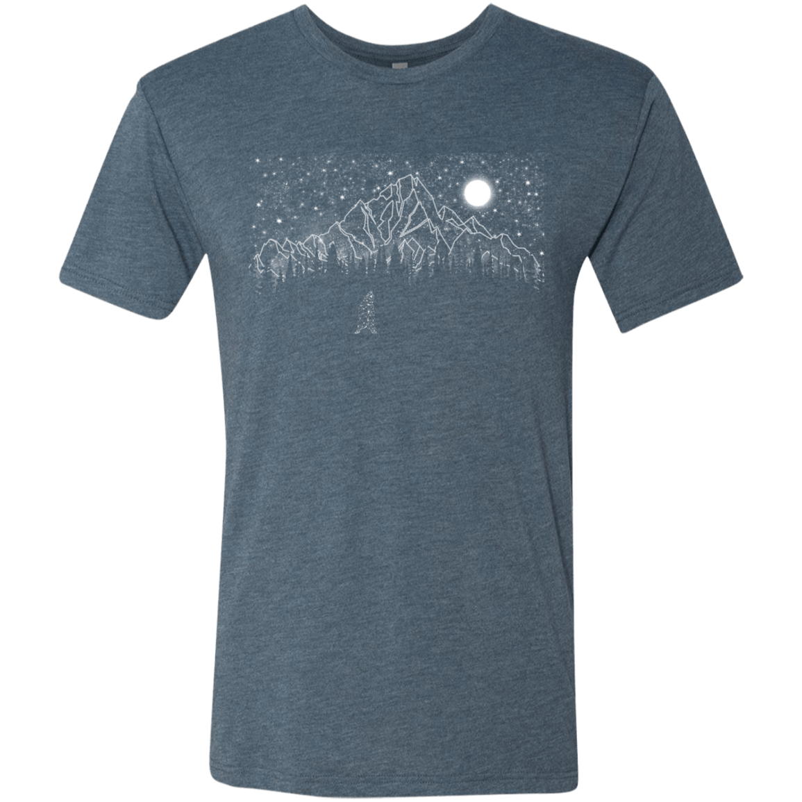 T-Shirts Indigo / S Lurking in The Night Men's Triblend T-Shirt