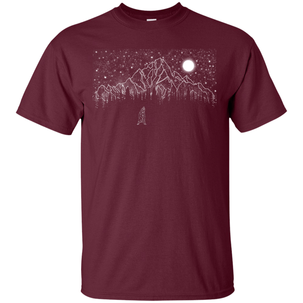 T-Shirts Maroon / S Lurking in The Night T-Shirt