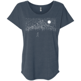 T-Shirts Indigo / X-Small Lurking in The Night Triblend Dolman Sleeve