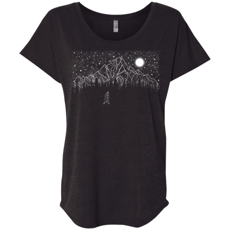 T-Shirts Vintage Black / X-Small Lurking in The Night Triblend Dolman Sleeve