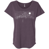 T-Shirts Vintage Purple / X-Small Lurking in The Night Triblend Dolman Sleeve