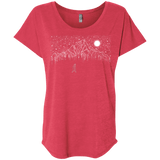 T-Shirts Vintage Red / X-Small Lurking in The Night Triblend Dolman Sleeve