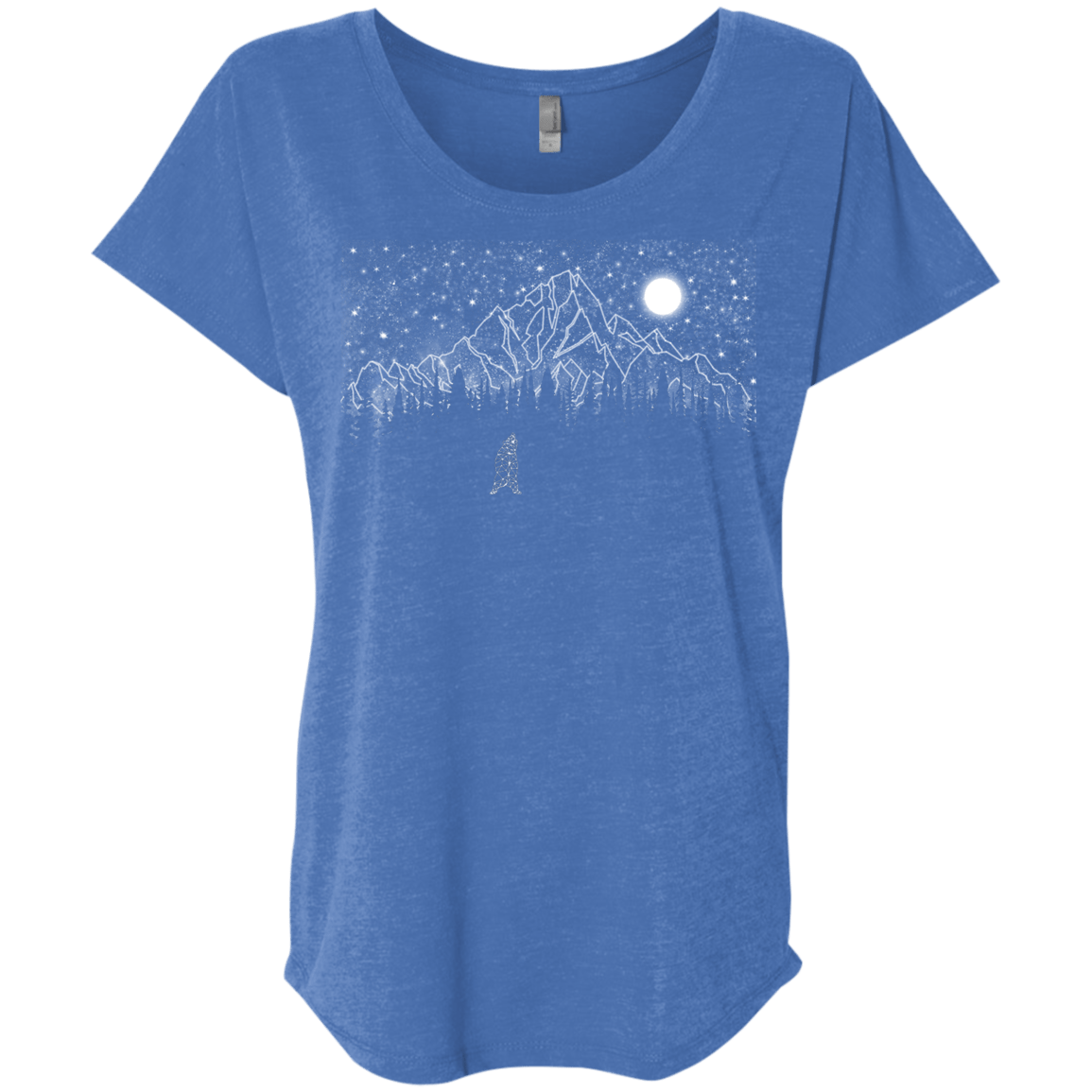 T-Shirts Vintage Royal / X-Small Lurking in The Night Triblend Dolman Sleeve