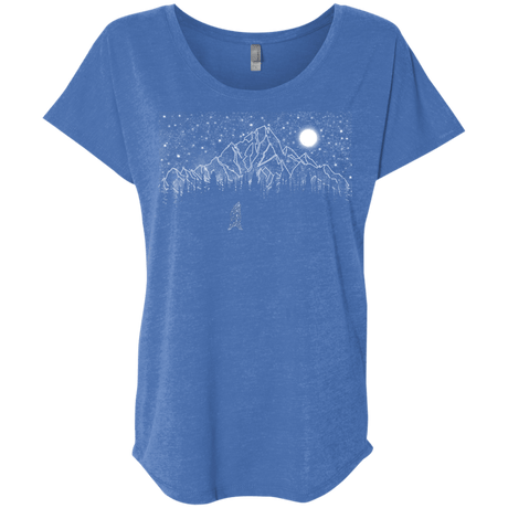 T-Shirts Vintage Royal / X-Small Lurking in The Night Triblend Dolman Sleeve