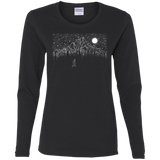 T-Shirts Black / S Lurking in The Night Women's Long Sleeve T-Shirt