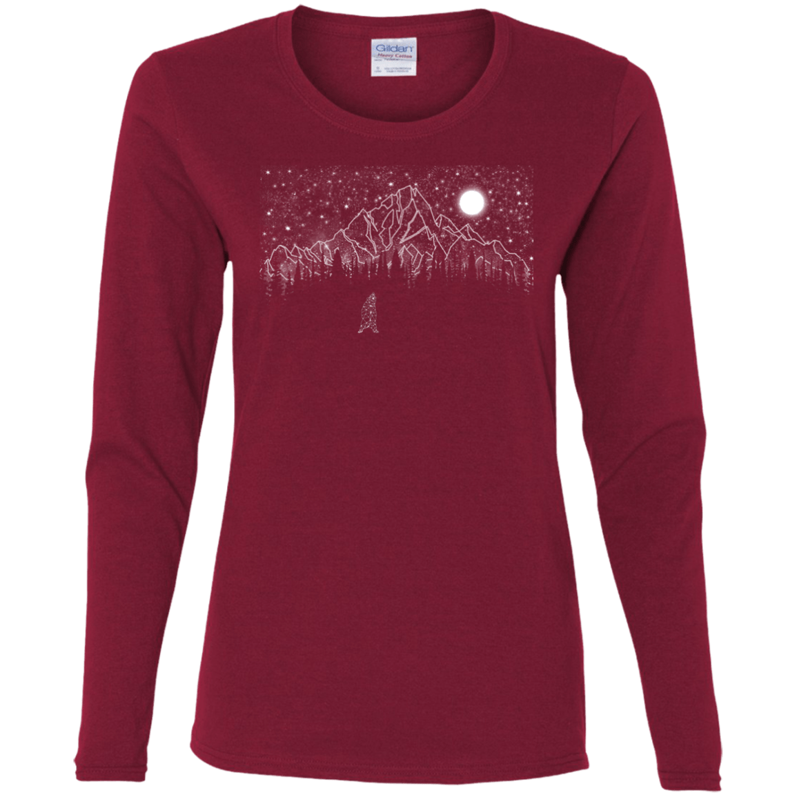 T-Shirts Cardinal / S Lurking in The Night Women's Long Sleeve T-Shirt