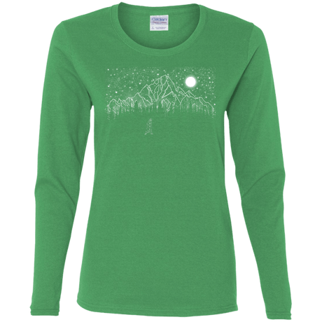 T-Shirts Irish Green / S Lurking in The Night Women's Long Sleeve T-Shirt