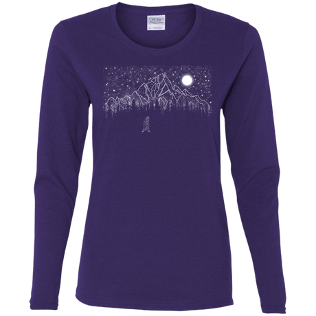 T-Shirts Purple / S Lurking in The Night Women's Long Sleeve T-Shirt