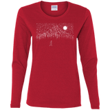 T-Shirts Red / S Lurking in The Night Women's Long Sleeve T-Shirt