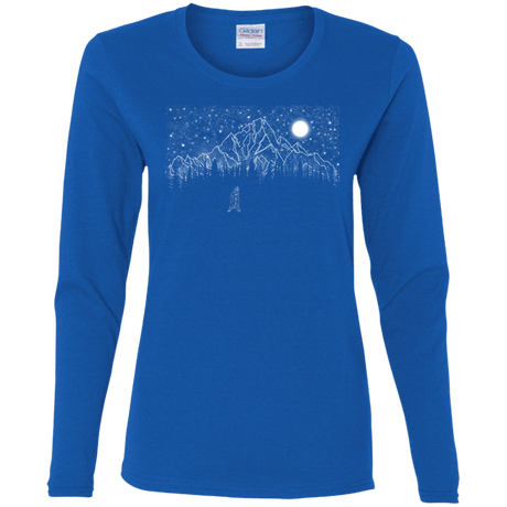 T-Shirts Royal / S Lurking in The Night Women's Long Sleeve T-Shirt