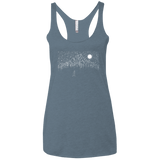 T-Shirts Indigo / X-Small Lurking in The Night Women's Triblend Racerback Tank