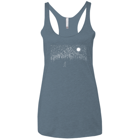 T-Shirts Indigo / X-Small Lurking in The Night Women's Triblend Racerback Tank