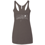 T-Shirts Macchiato / X-Small Lurking in The Night Women's Triblend Racerback Tank