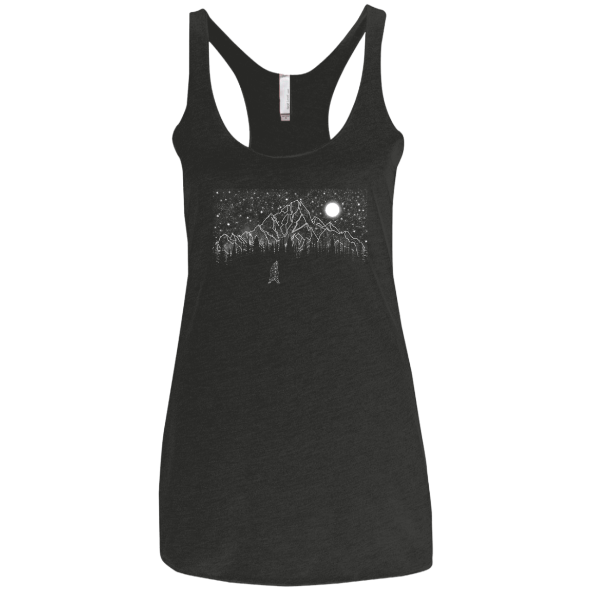 T-Shirts Vintage Black / X-Small Lurking in The Night Women's Triblend Racerback Tank