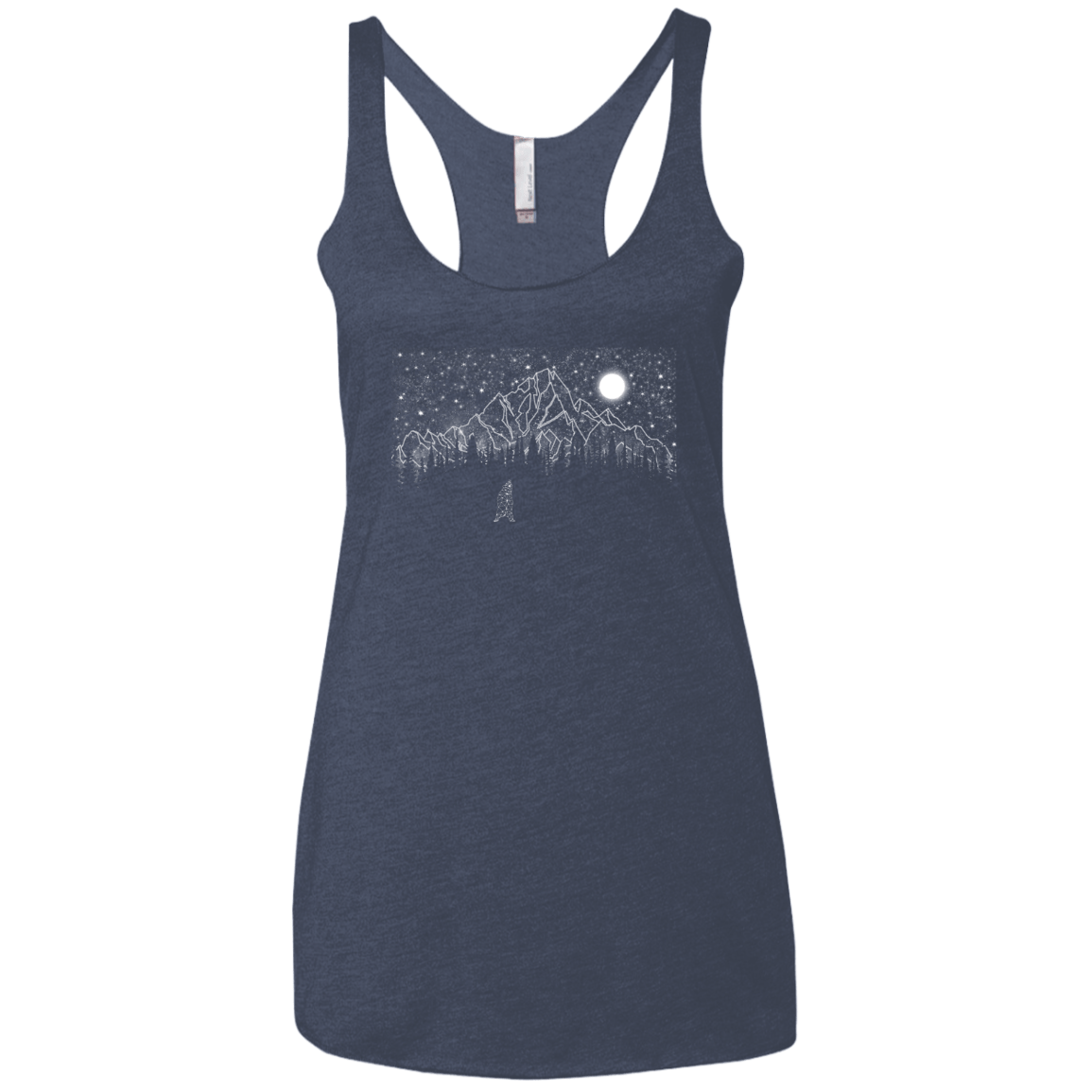 T-Shirts Vintage Navy / X-Small Lurking in The Night Women's Triblend Racerback Tank