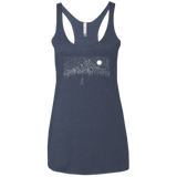 T-Shirts Vintage Navy / X-Small Lurking in The Night Women's Triblend Racerback Tank