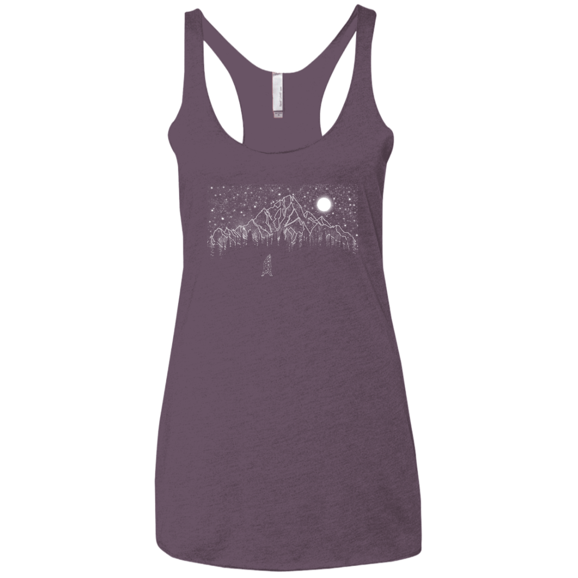 T-Shirts Vintage Purple / X-Small Lurking in The Night Women's Triblend Racerback Tank
