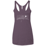 T-Shirts Vintage Purple / X-Small Lurking in The Night Women's Triblend Racerback Tank