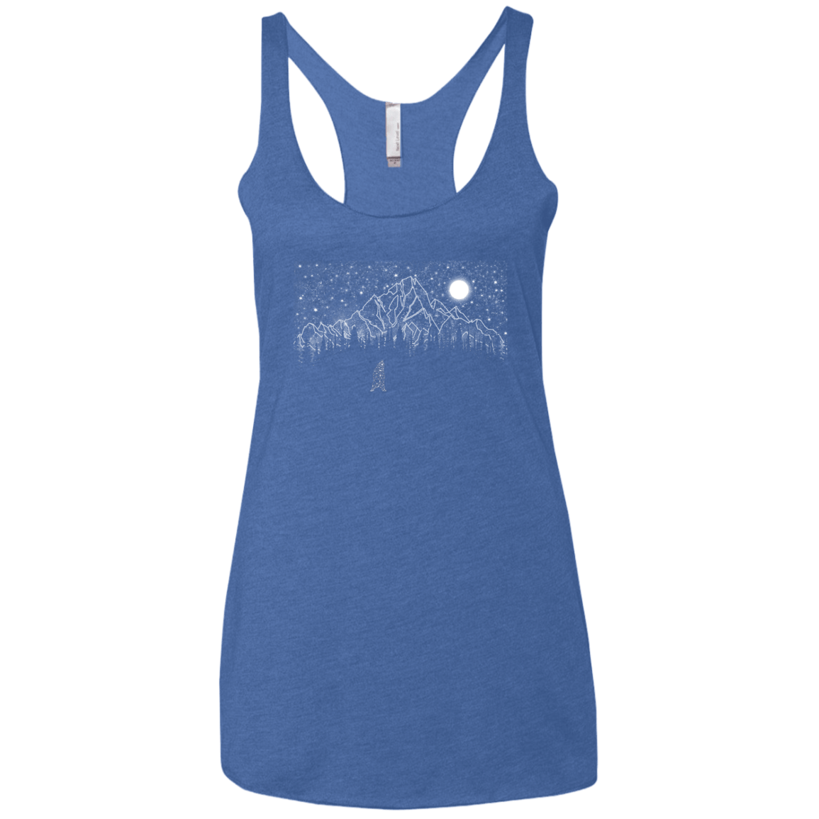 T-Shirts Vintage Royal / X-Small Lurking in The Night Women's Triblend Racerback Tank