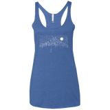 T-Shirts Vintage Royal / X-Small Lurking in The Night Women's Triblend Racerback Tank