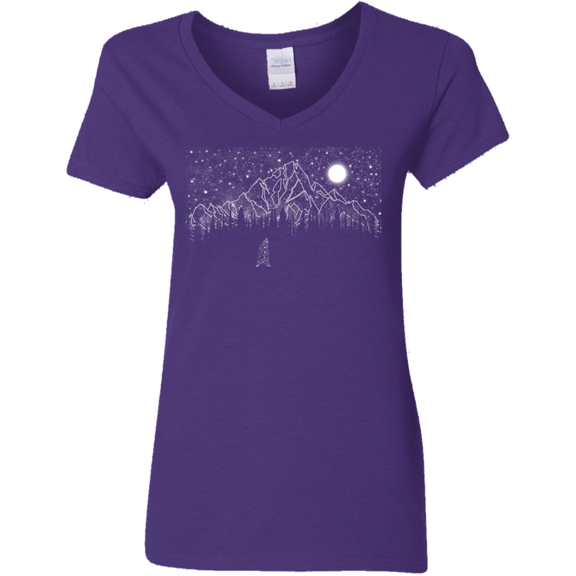 T-Shirts Purple / S Lurking in The Night Women's V-Neck T-Shirt